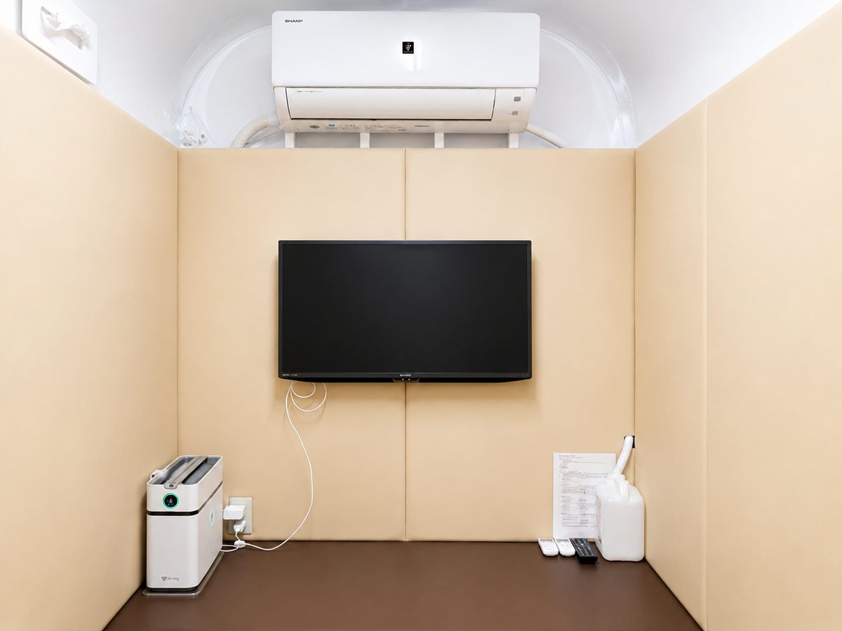 酸素ルームCOZYの室内